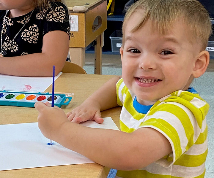 Little boy smiling